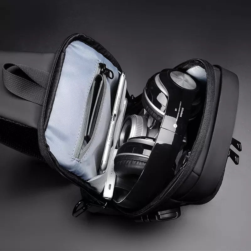 Anti-Theft Cross Body Bag With USB Charging