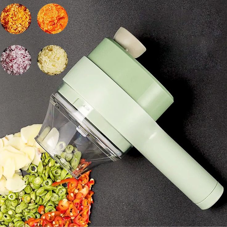 4 in 1 Portable Electric Vegetable Cutter Set