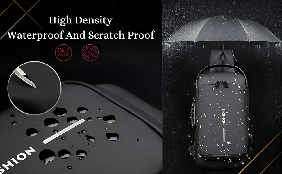 Anti-Theft Cross Body Bag With USB Charging