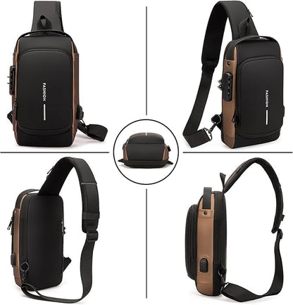 Anti-Theft Cross Body Bag With USB Charging