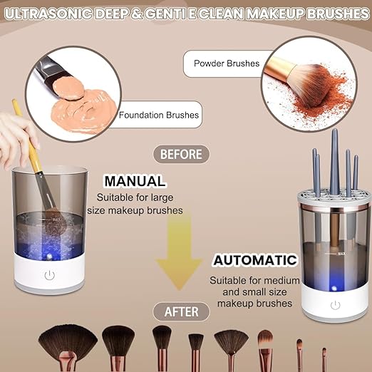 Automatic Makeup Brush Cleaner & Dryer Machine ✨