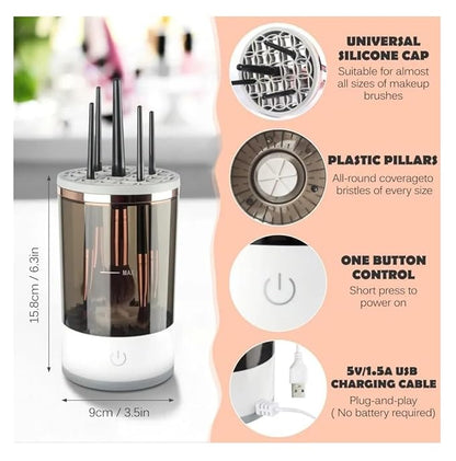 Automatic Makeup Brush Cleaner & Dryer Machine ✨