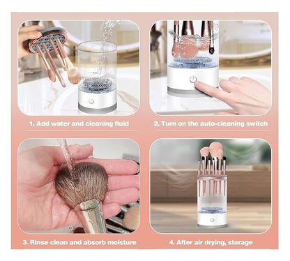 Automatic Makeup Brush Cleaner & Dryer Machine ✨
