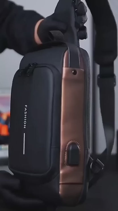 Anti-Theft Cross Body Bag With USB Charging
